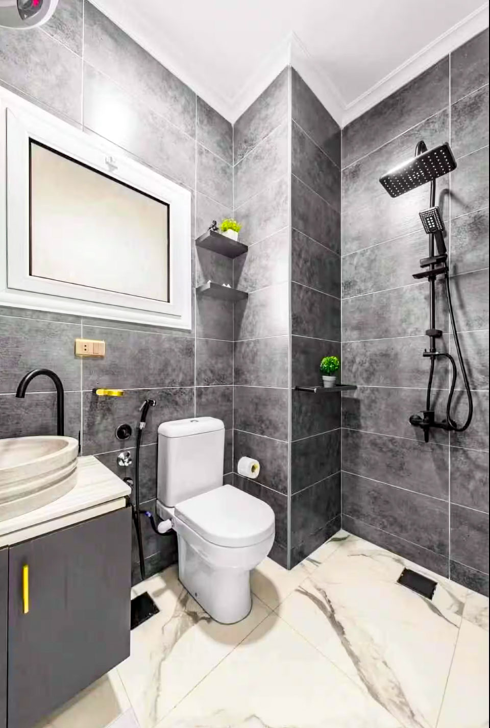 Badezimmer von Luxuriöses neues Hideaway nahe Rixos